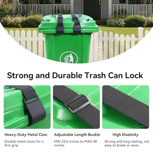 2PCS Trash Can Locks for Animals，Bear Proof Trash Can Locks - Image 4