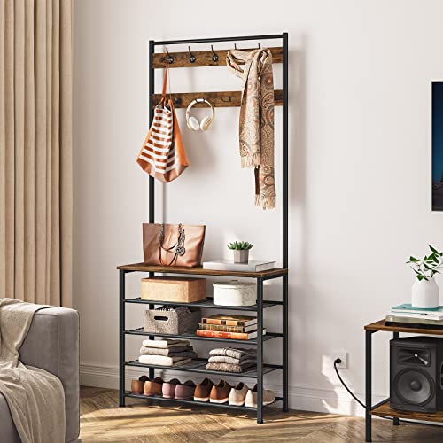 HOOBRO Hall Tree, Coat Rack with Shoe Rack, Hall Tre | Home Organizati - Image 6