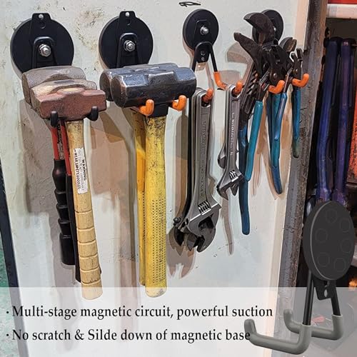 Uni-Mag Heavy Duty Magnetic Hooks,Strong Large Magnet | Garage Storage - Image 4