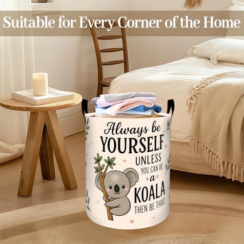 Cute Koala Laundry Basket, Foldable Oxford Cloth 19.7"x15.7" - Image 3