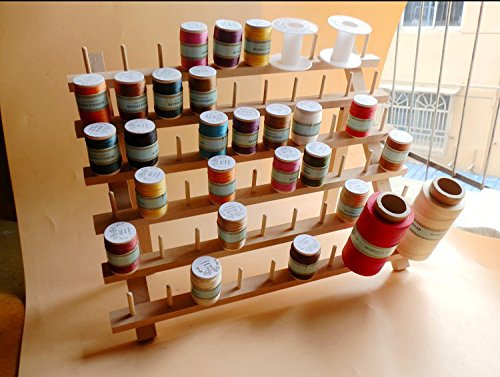 NW 60-Spools Wooden Thread Holder Sewing and Embroidery - Image 3