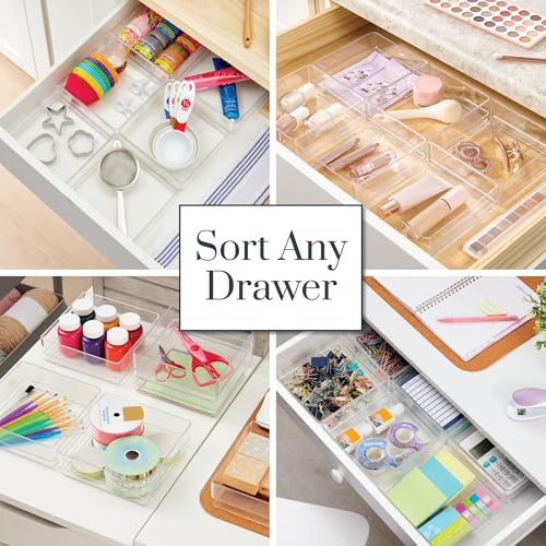 STORi SimpleSort 6-Piece Stackable Clear Drawer Organizer Set | - Image 5