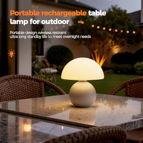 NIORSUN Wireless Mushroom Lamp,Table Lamp for Bedroom - Image 7