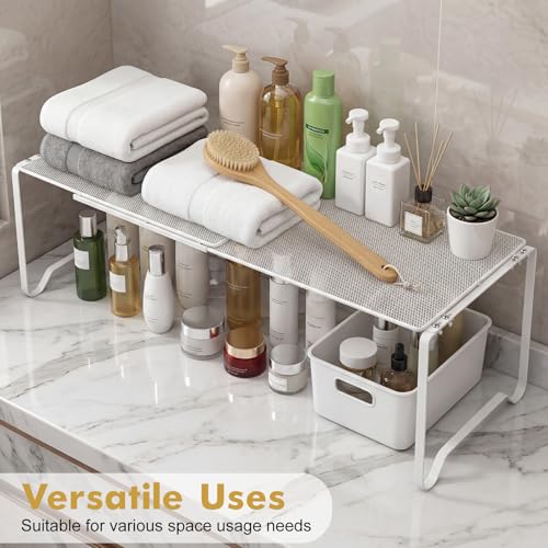 Extendable Dense Mesh Metal Shelf - 15-24.4in | Home Organization - Image 5