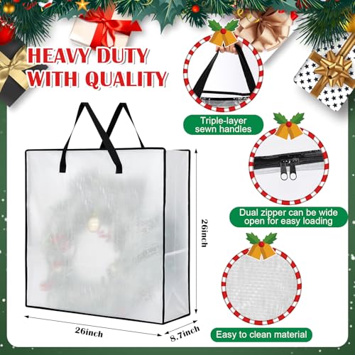 SATINIOR 6 Pcs Christmas Tree Storage Bag Set, Ornament Box - Image 6