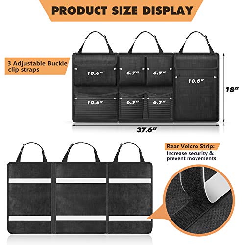 FINPAC Car Trunk Organizer Storage, Detachable Seat Back - Image 3