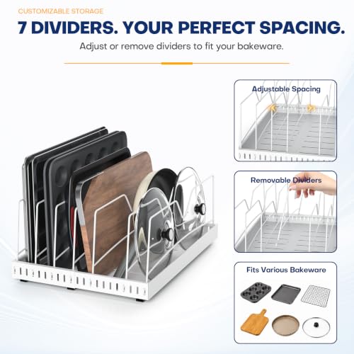 Pull Out Cabinet Organizer for Cookie Sheet, Cutting Board - Image 6