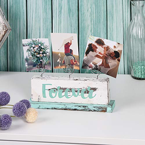 JACKCUBE Design Multi-Photo Display Boho Tabletop Decor Wooden - Image 5