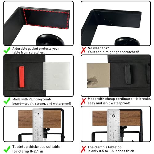 No Drill Under Desk Cable Management Tray, 36" Desk - Image 5