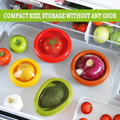 Set of 4 Saver and Tomato Holder - Reusable Storage Containers - Image 3