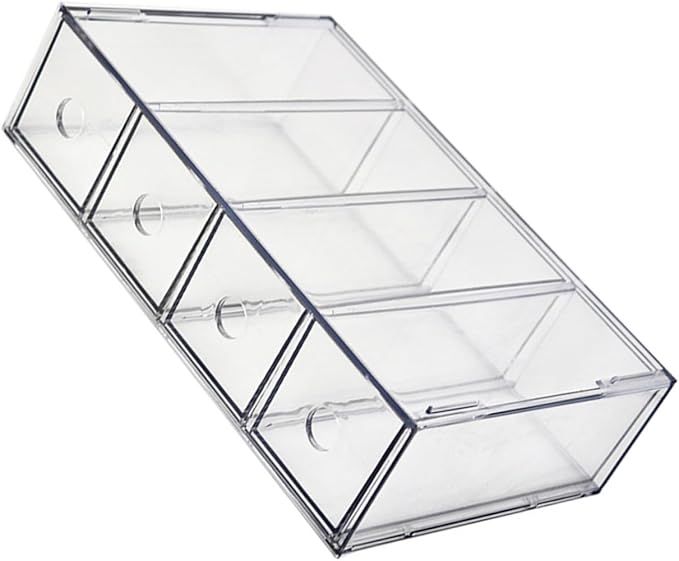 Acrylic Makeup Organizer Multi-compartment Storage Dresser Vanity Hair Accessory Home Storage