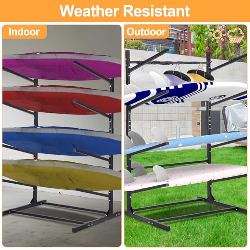 Kayak Storage Rack 3 Boards / 4 Boards, Kayak Racks for Garage - Image 7