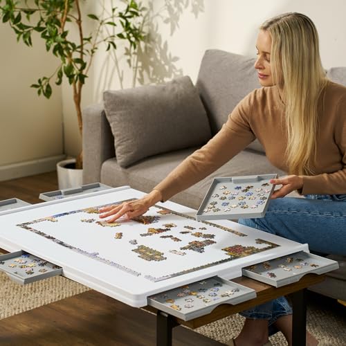 1500 Pieces Rotating Plastic Puzzle Board with 6 Storage - Image 7
