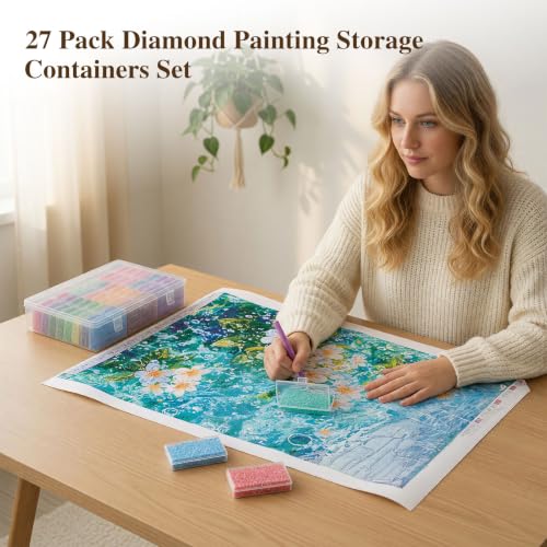 QTFOUND Diamond Art Painting Storage 1pack 27pcs Storage - Image 5