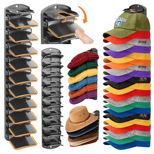 Spring Clip Hat Organizer Hold Storage 40 Caps | Home Organization - Image 2