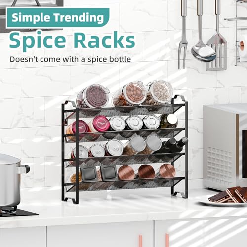 Simple Trending 2 Pack 4 Tier Spice Rack Organizer - Image 5