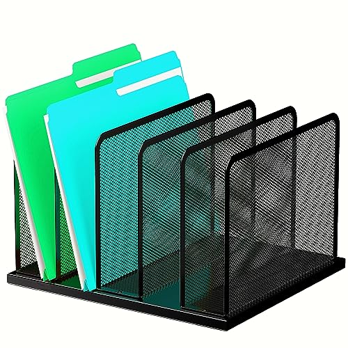Kuntine.B Desk File Organizer Upright Mesh Desktop Organizer File - Image 2