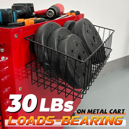 Magnetic Baskets, Large Capacity Metal Wire Mesh Basket - Image 5