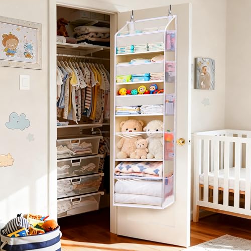 5 Tiers Over the Door Organizer with 10 Mesh Side Po | All Products - Image 6