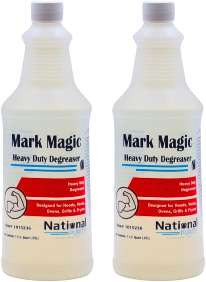 Mark Magic Heavy Duty Degreaser, Grease and Grime Fighter, Kitchen Oven Stove & Grill Cleaner, 32 oz (Pack of 2)