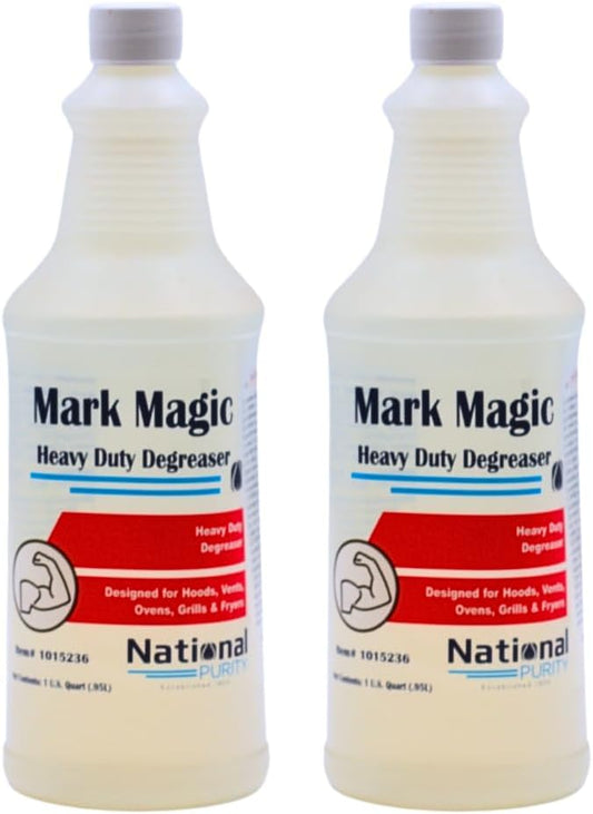 Mark Magic Heavy Duty Degreaser, Grease and Grime Fighter, Kitchen Oven Stove & Grill Cleaner, 32 oz (Pack of 2)