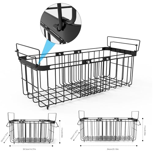Freezer Organizer Bins, 2 Pack Expandable Stackable Chest - Image 4