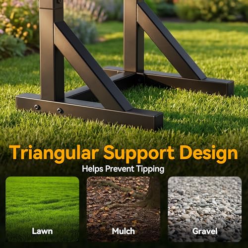 Garden Hose Holder Stand, Freestanding Heavy Duty Metal - Image 8