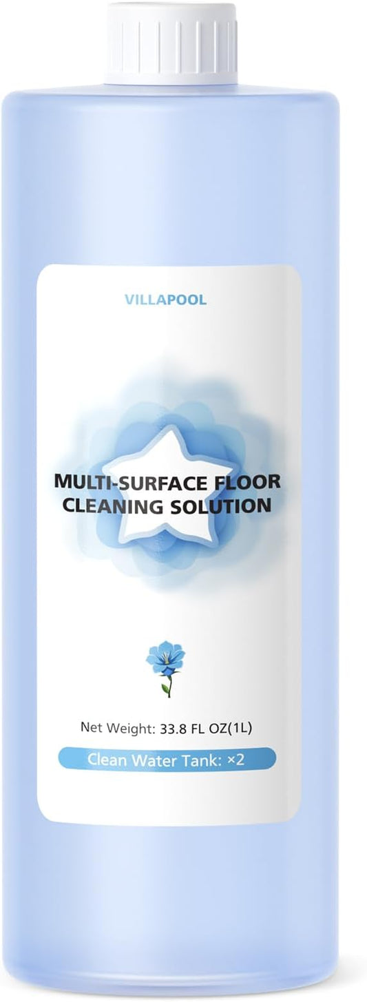 Multi-Surface Floor Cleaning Solution Compatible with ECOVACS DEEBOT X11 OmniCyclone / X9 PRO OMNI / T80 OMNI / T50 PRO OMNI / N30 Series / N20 Series, 1L