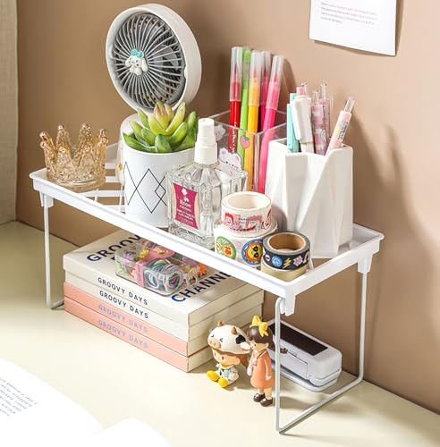 2 Pack Storage Rack, White Leakage Shelf for Placing Cups - Image 5