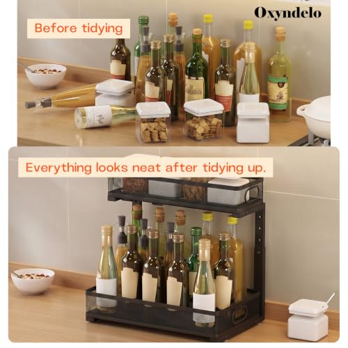 2-Tier Under Sink Organizer, Metal Pull-Out, Black, 2 Pack - Image 5