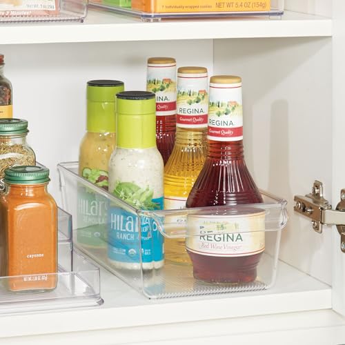 iDesign Fridge Storage Bin with Handle, Set of 4, Clear - Image 8