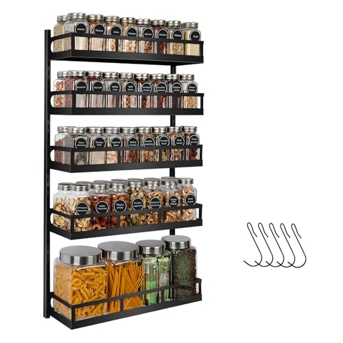 X-cosrack Wall Mount Spice Rack Organizer 5 Tier - Image 2