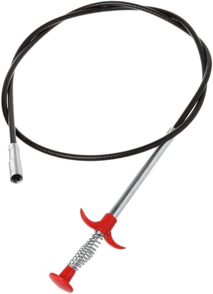 Drilax 36-Inch Flexible Grabber Tool for Drains | Spring-Action Claw with Mechanical Fingers for Hair Removal, Sink & Shower Clog Cleaner | Bendable Pickup Tool for Kitchen, Bathroom, RV