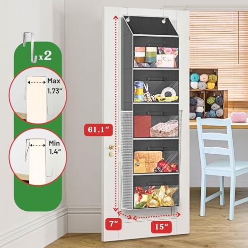 Over Door Wrapping Paper Organizer Storage with 5 | Home Organization - Image 4