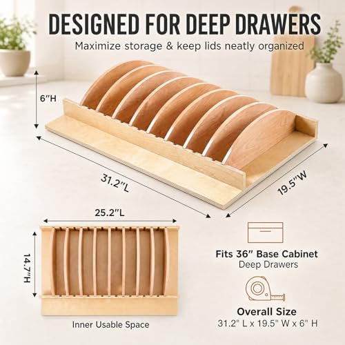 Nuanchu 1 Set Shelf Adjustable Deep Drawer Insert | Home Organization - Image 3