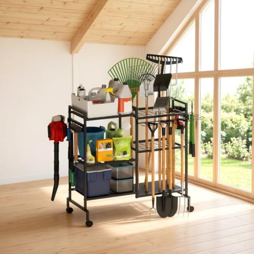 Garden Tool Organizer Garage Organizers and Storage 3 Tier - Image 6
