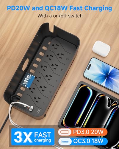 Power Strip with Cable Management Box, Large Cable O | All Products - Image 7