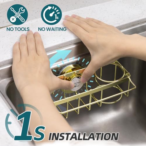 TAILI 4-in-1 Sink Caddy for Kitchen Sink with Strong Suction - Image 3