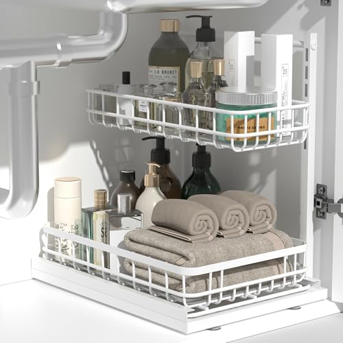 Under Sink Organizer, Adjustable Height Pull-Out Kitchen - Image 8