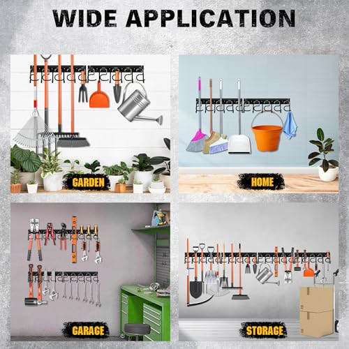 68'' All Metal Adjustable Garden Tool Organizer: Garage - Image 8