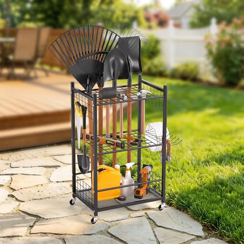 Garden Tool Organizer, Garage Tool Storage Organization - Image 3