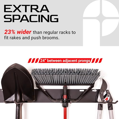 Garage Tool Organizer Wall Mount – Heavy Gauge Steel Rack - Image 5