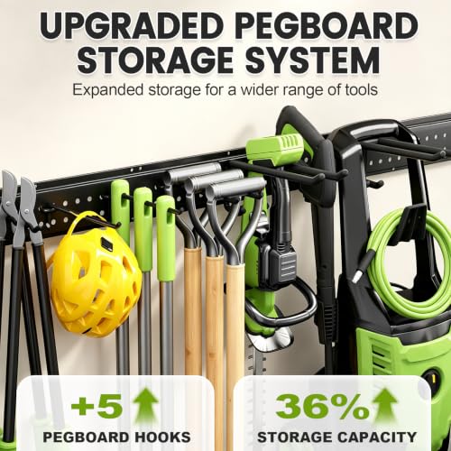 Garage Tool Organizer Wall Mount, 49.5 Inch Heavy Duty - Image 6