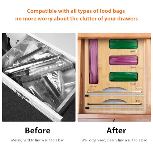 Storage Bag Organizer with Foil and Plastic Wrap Org | All Products - Image 3