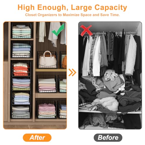 Hongtamoya 4-Tier Stackable Closet Organizers and Storage - Image 5