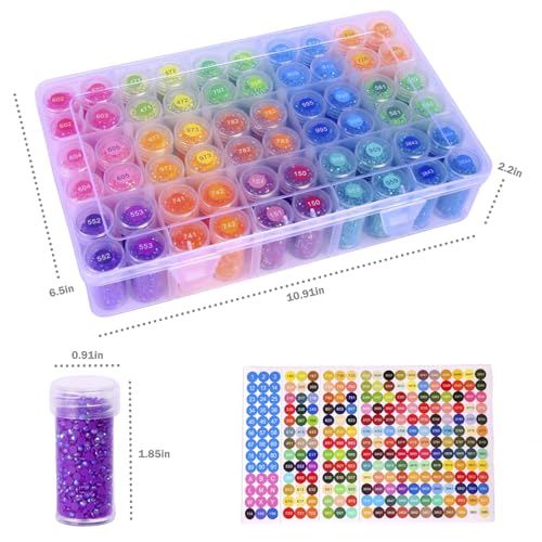QTFOUND Diamond Art Storage, 1Pack 60 Bottle - Image 5