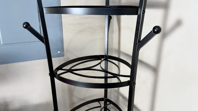 Housolution 6 Tier Cast Iron Pot Organizer Pan Rack Cookware - Image 8