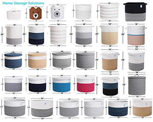 20x15 Inch Cottonphant Extra Large Round Cotton Rope Storage - Image 5