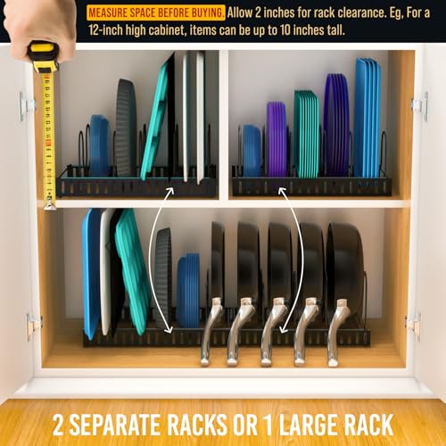 Norcalway Expandable Pots and Pans Lid Organizers - Image 6
