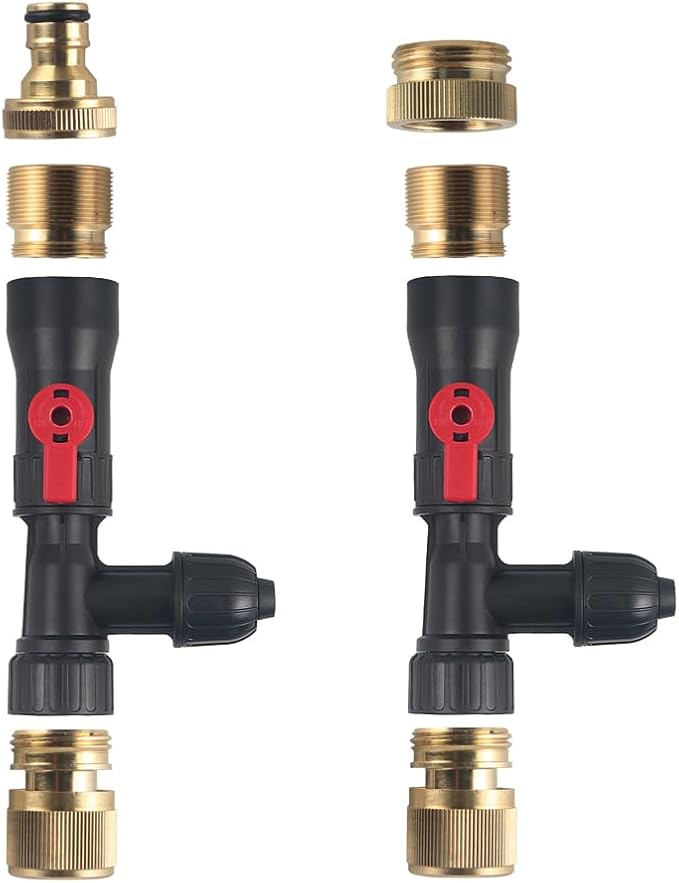 Aquatop EZ Vac-N-Fill 25Ft Aquarium Vacuum & Refill Kit – WCK-25 – Long Reach Gravel Cleaner with Brass Adapters – Simplifies Tank Maintenance & Refills